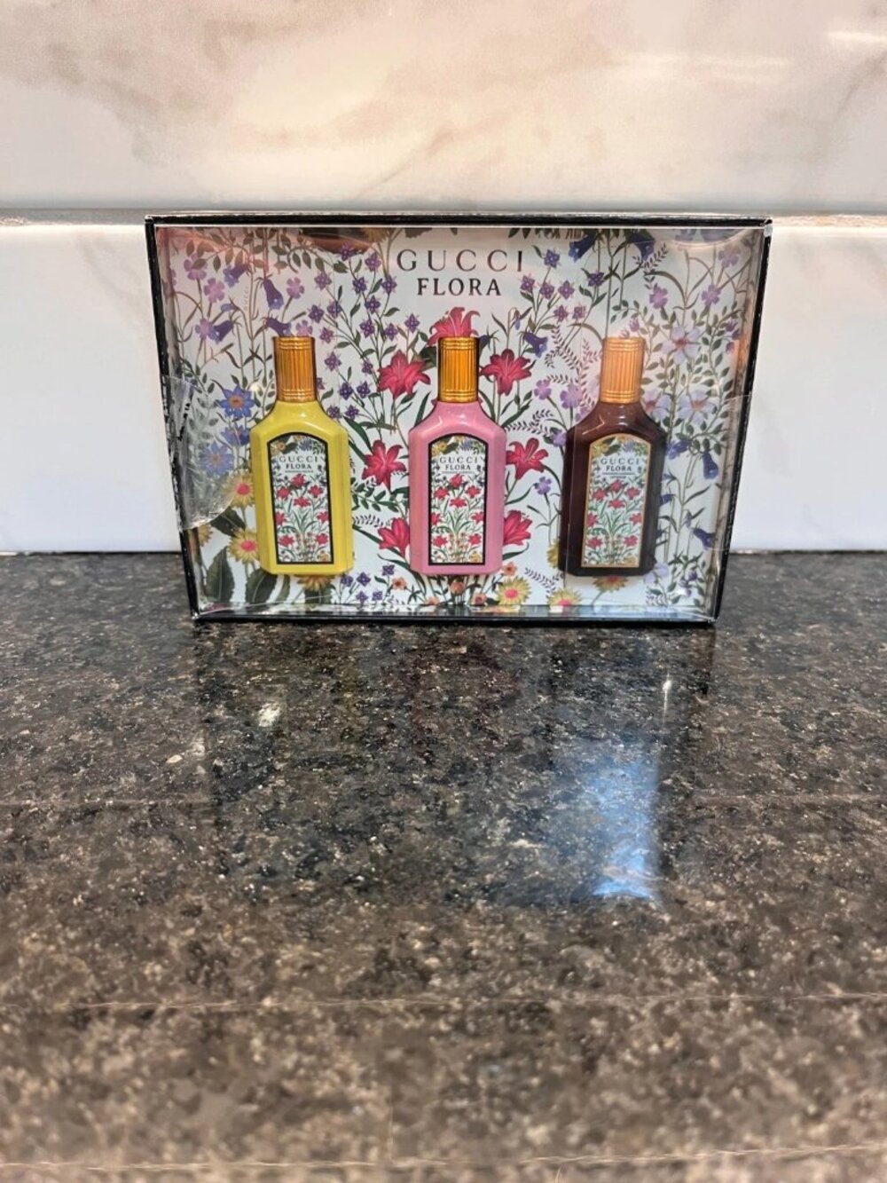 Gucci Flora Gorgeous Collection Mini Perfume Set 3x5ml Orchid Gardenia NIB